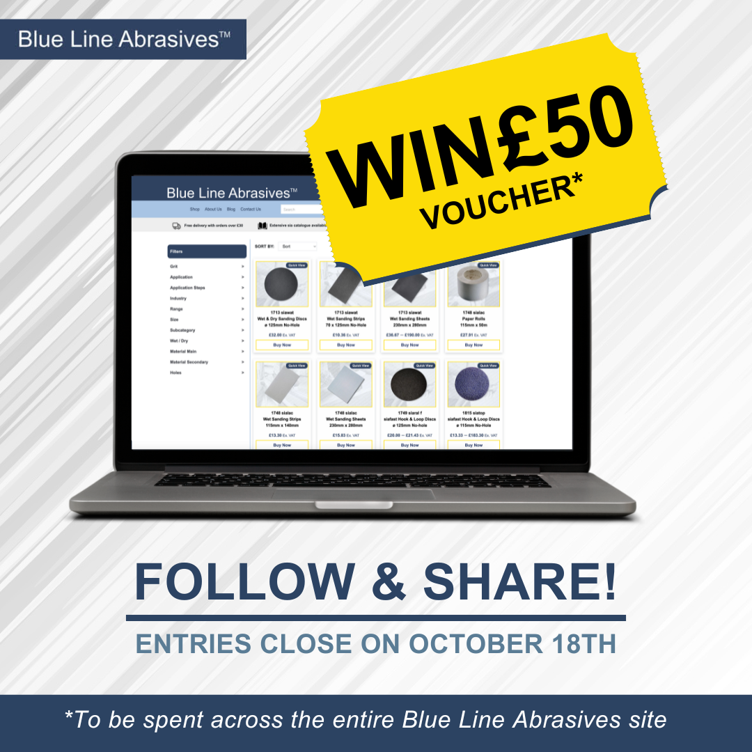 Your Chance to win £50 to Spend on Abrasives Warehouse!