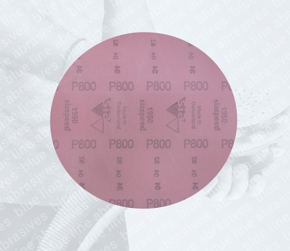 1950 siaspeed siafast Hook & Loop Ultrafine Film Discs ø 125mm No-Hole