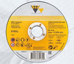 8913 siacut Cutting Discs 230mm